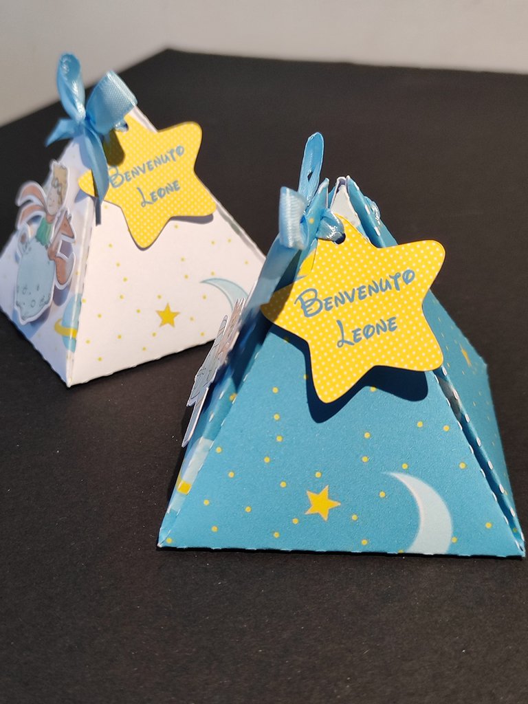 Scatola scatolina box decorazione festa nascita battesimo piccolo principe