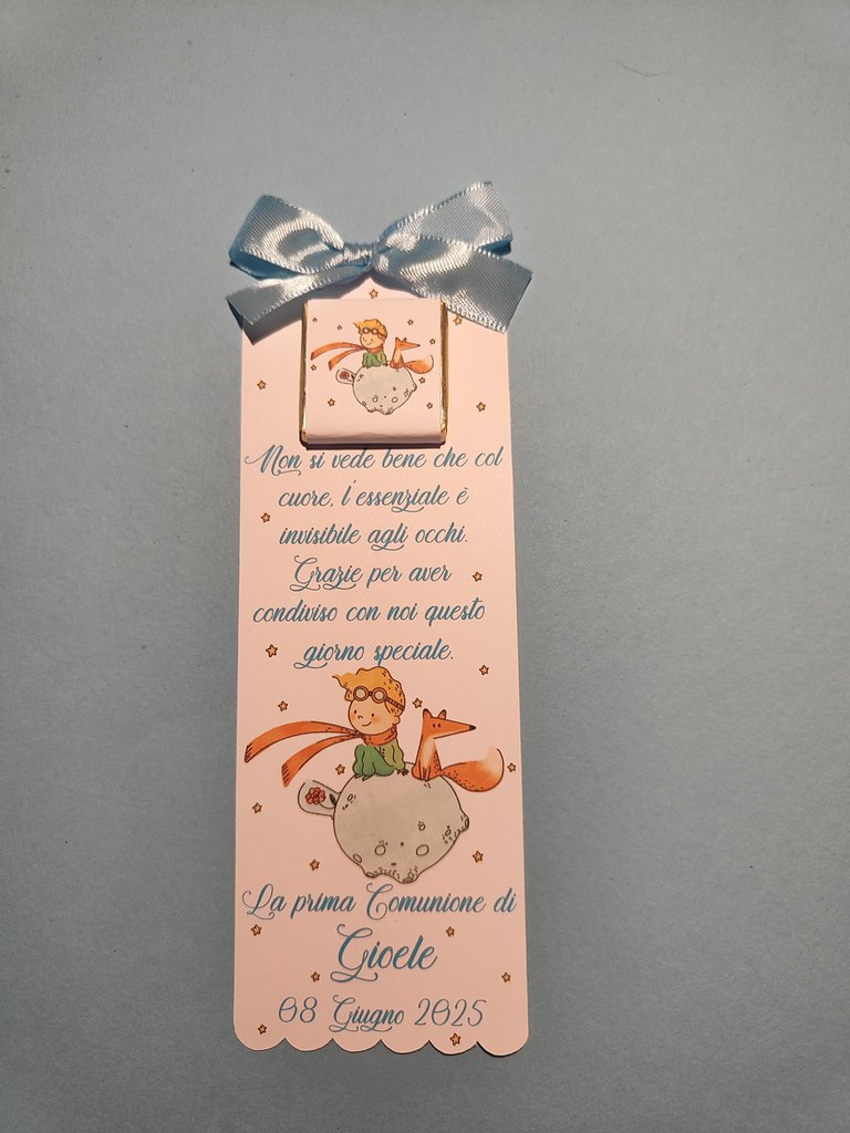 Segnaposto cioccolatino cioccolatini dumbo missbunny piccolo principe coniglietto battesimo nascita evento