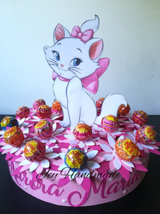 Decorazione festa compleanno minù aristogatti gattini lecca lecca decorazioni