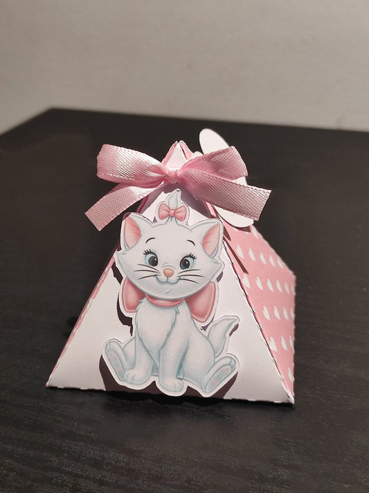 Scatolina scatoline scatola box segnaposto porta confetti minù aristogatti gattina