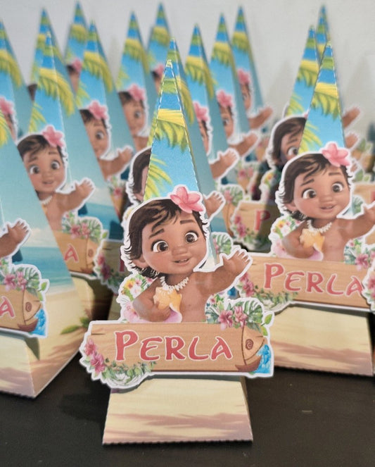 Decorazione festa compleanno scatoline box scatola caramelle confetti oceania